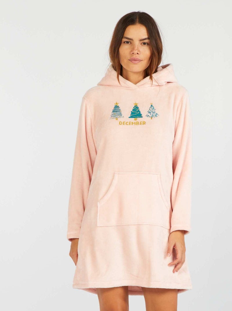 Felpa homewear in pile ROSA - Kiabi
