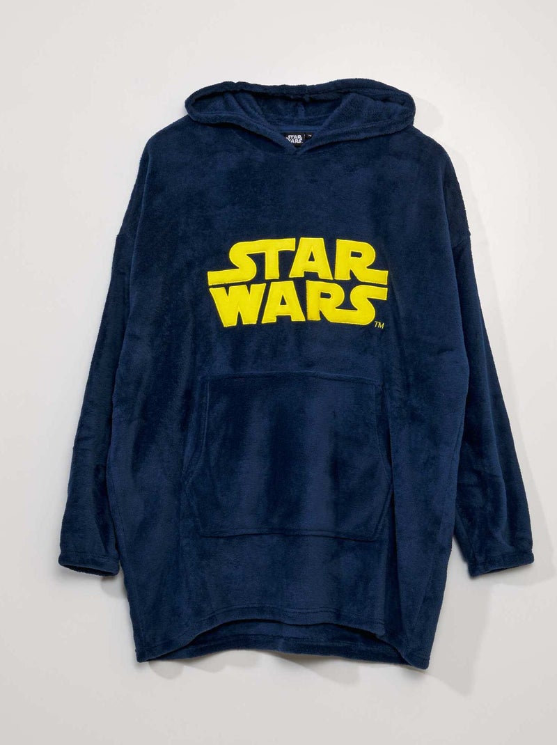 Felpa homewear in pile 'Star Wars' blu marine/giallo - Kiabi