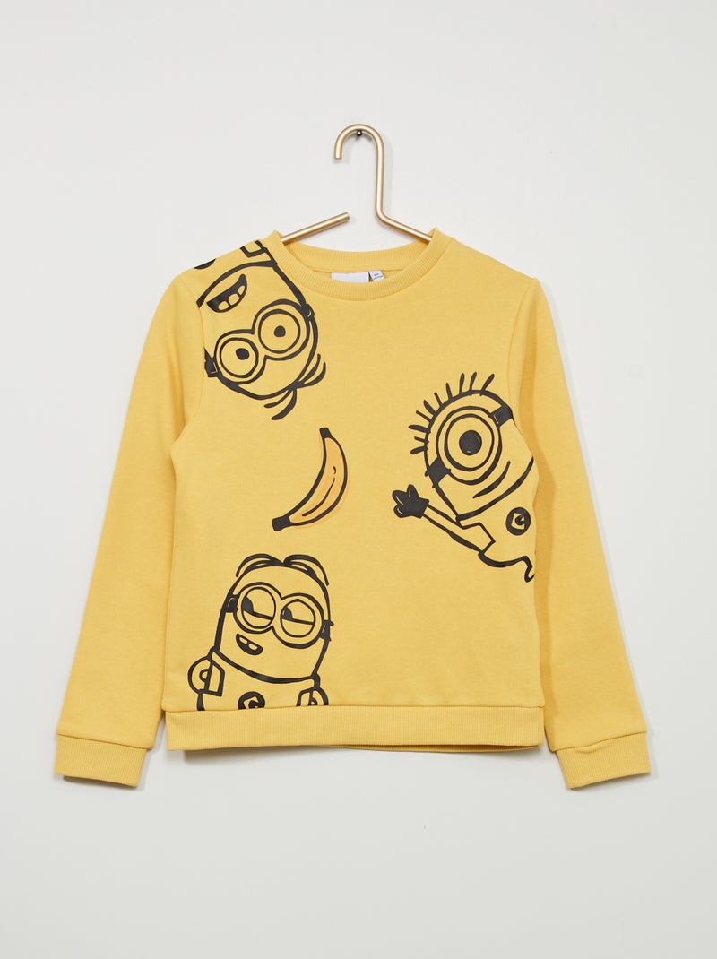Felpa 'I Minions' in tessuto felpato GIALLO - Kiabi