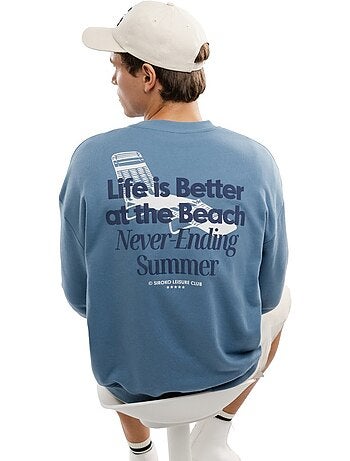 Felpa in cotone biologico da uomo lifestyle uomo summer