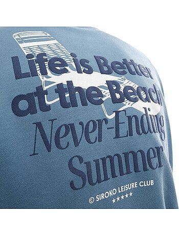 Felpa in cotone biologico da uomo lifestyle uomo summer