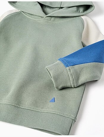 Felpa in cotone con cappuccio
