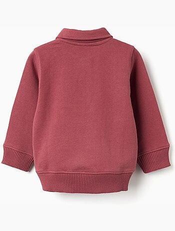 Felpa in cotone con collar