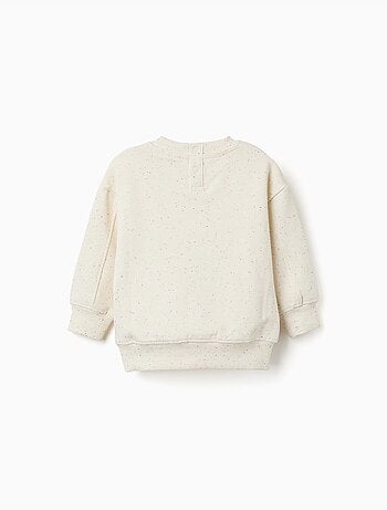 Felpa in cotone con fili colorati