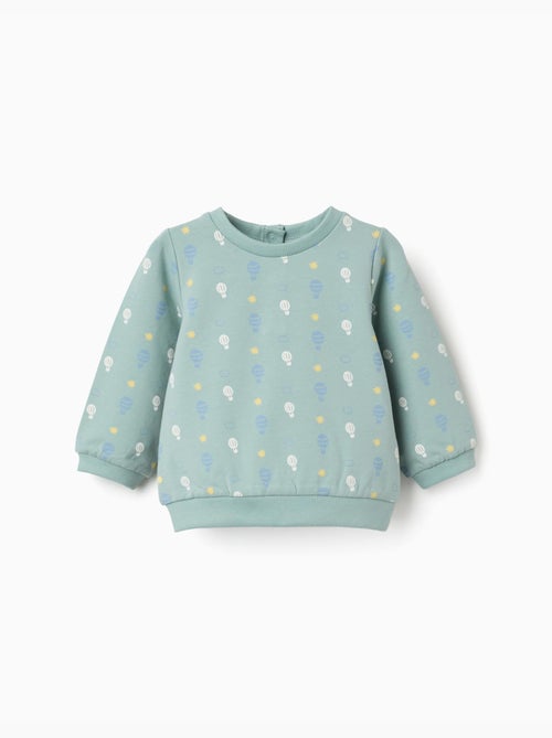 Felpa in cotone con motivo - Kiabi