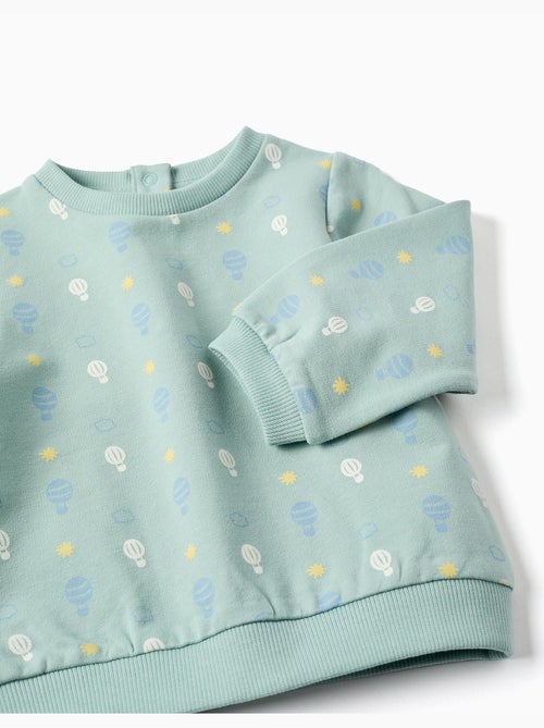 Felpa in cotone con motivo - Kiabi