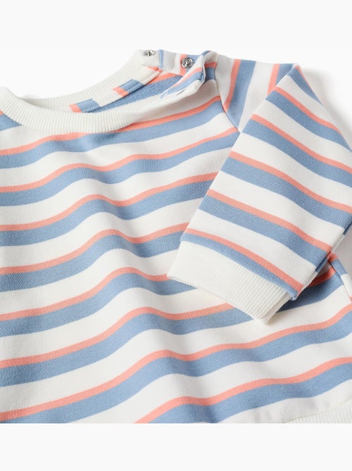 Felpa in cotone con righe - Kiabi
