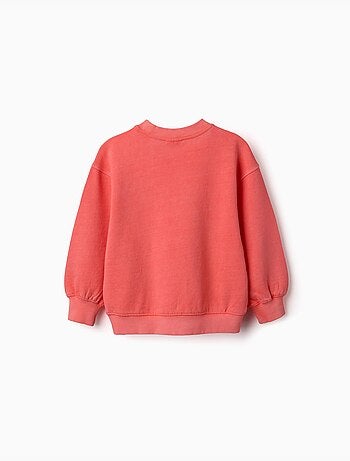Felpa in cotone con spalle scese