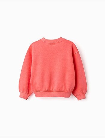 Felpa in cotone con spalle scese