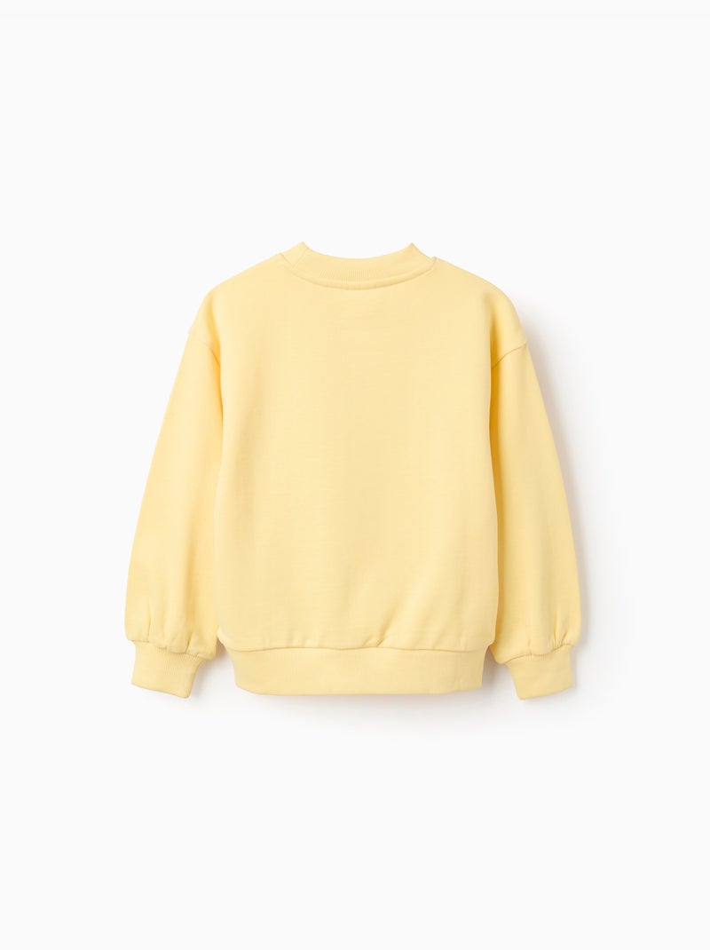 Felpa in cotone con stampa always inspired Giallo chiaro - Kiabi