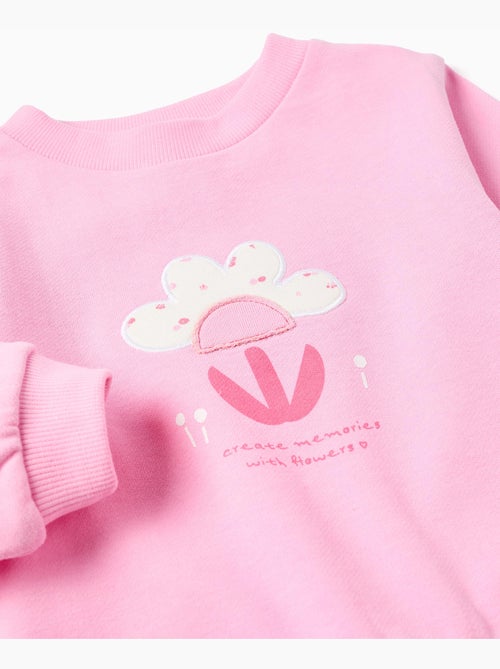 Felpa in cotone con stampa floreale frontale - Kiabi