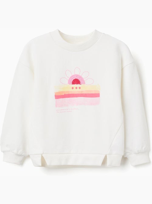 Felpa in cotone con stampa frontale del tramonto - Kiabi