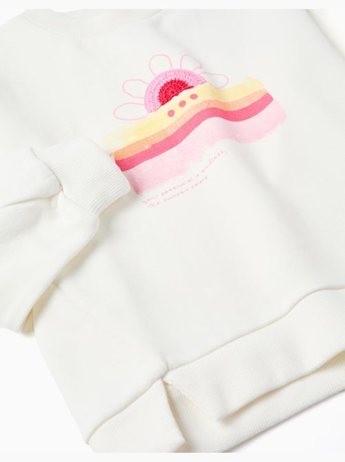 Felpa in cotone con stampa frontale del tramonto - Kiabi