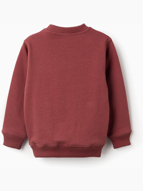 Felpa in cotone con stampa in rilievo e Tasca - Kiabi