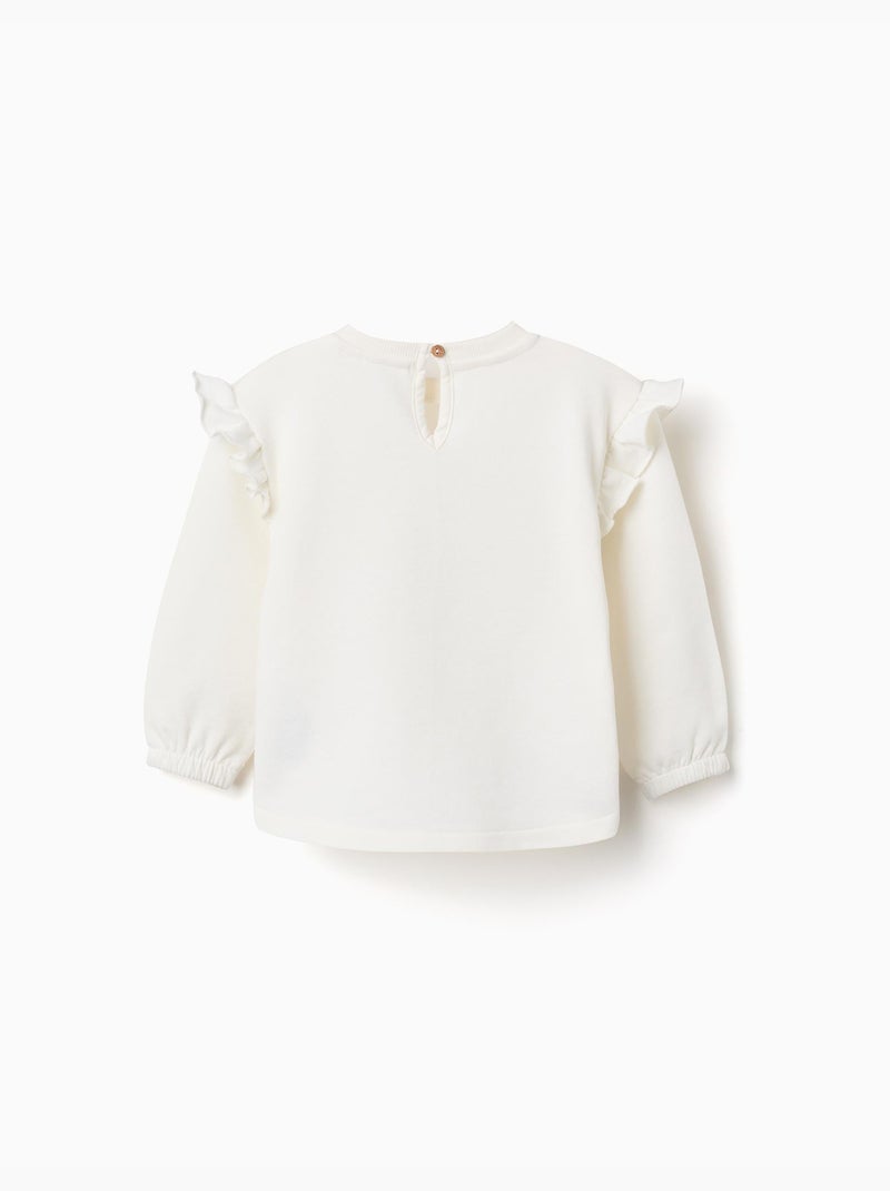 Felpa in cotone con stampa Minnie Beige chiaro - Kiabi