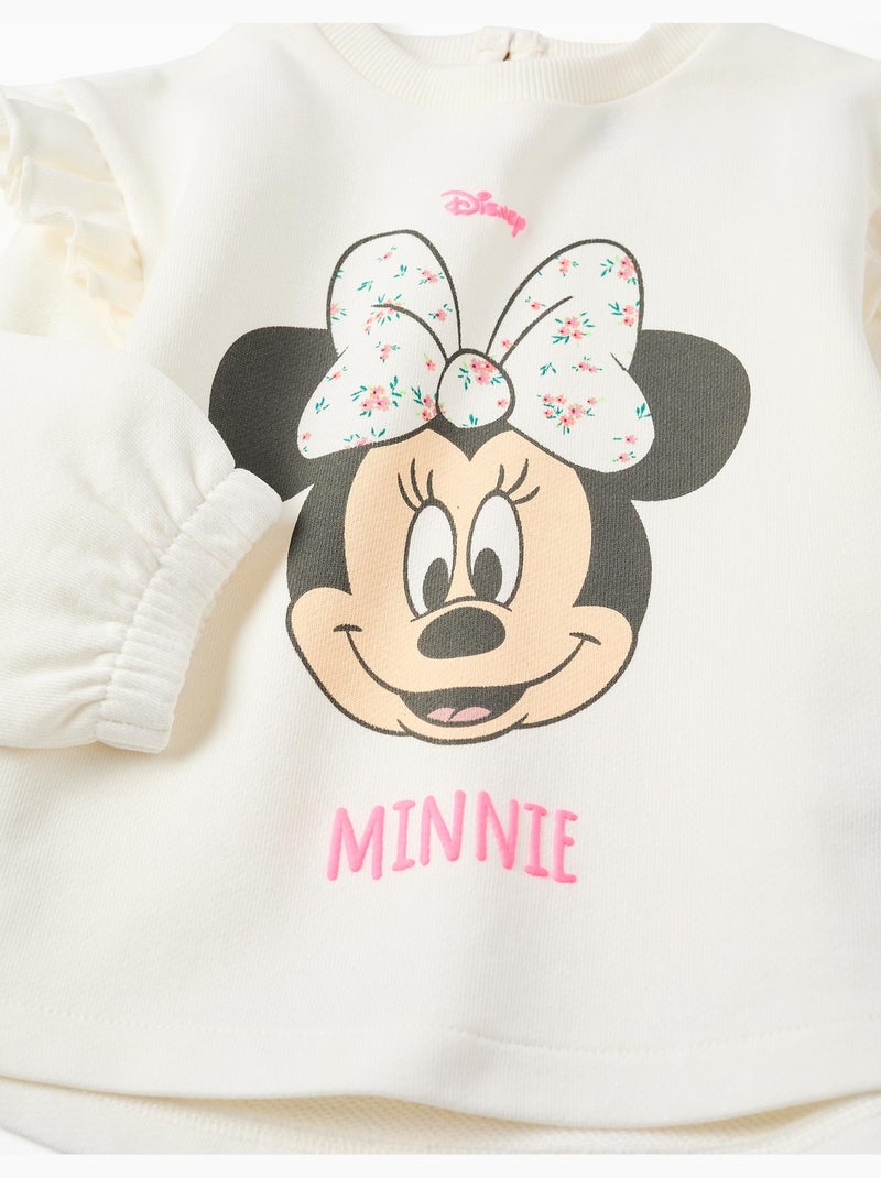 Felpa in cotone con stampa Minnie Beige chiaro - Kiabi