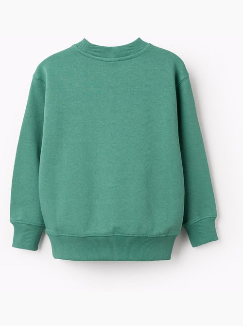 Felpa in cotone con stampa unlock your creativity - Kiabi