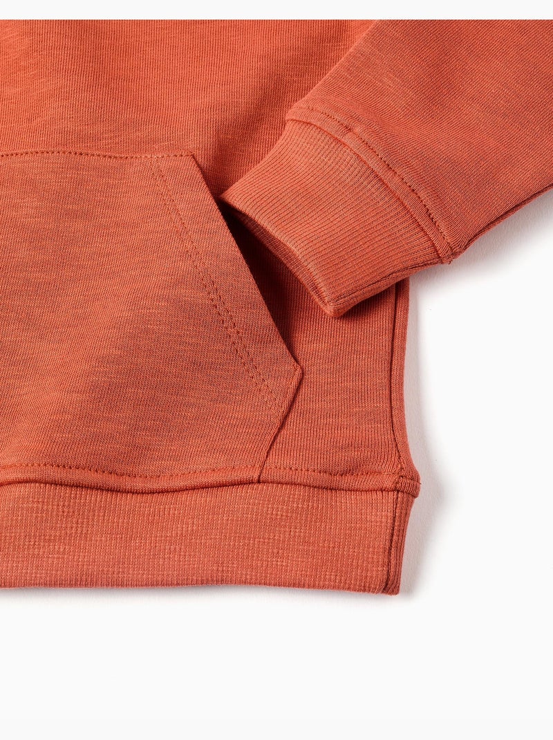 Felpa in cotone con stampa work of art Arancione - Kiabi