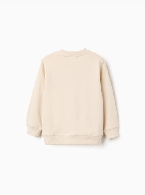 Felpa in cotone con stampa work of art - Kiabi