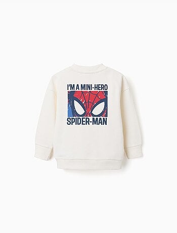 Felpa in cotone con stampe di Spider-Man