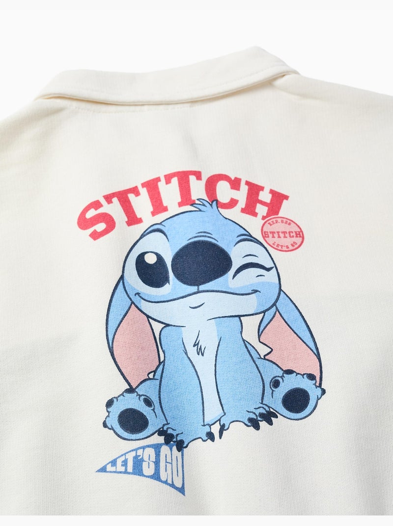 Felpa in cotone con stampe di stitch Blu chiaro - Kiabi