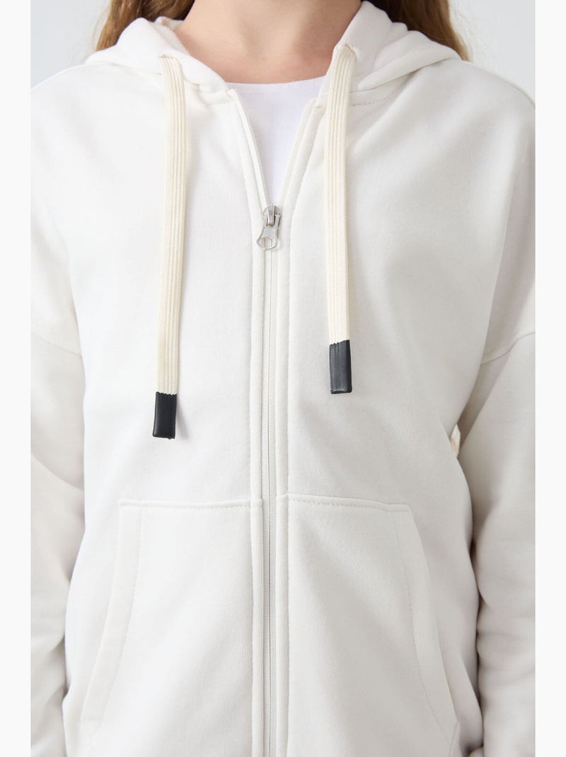 Felpa in cotone e poliestere tommy Bianco sporco - Kiabi