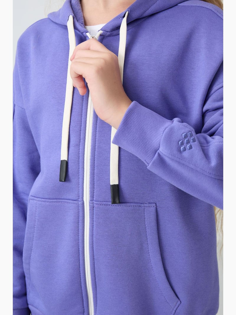 Felpa in cotone e poliestere tommy Blu lavanda - Kiabi