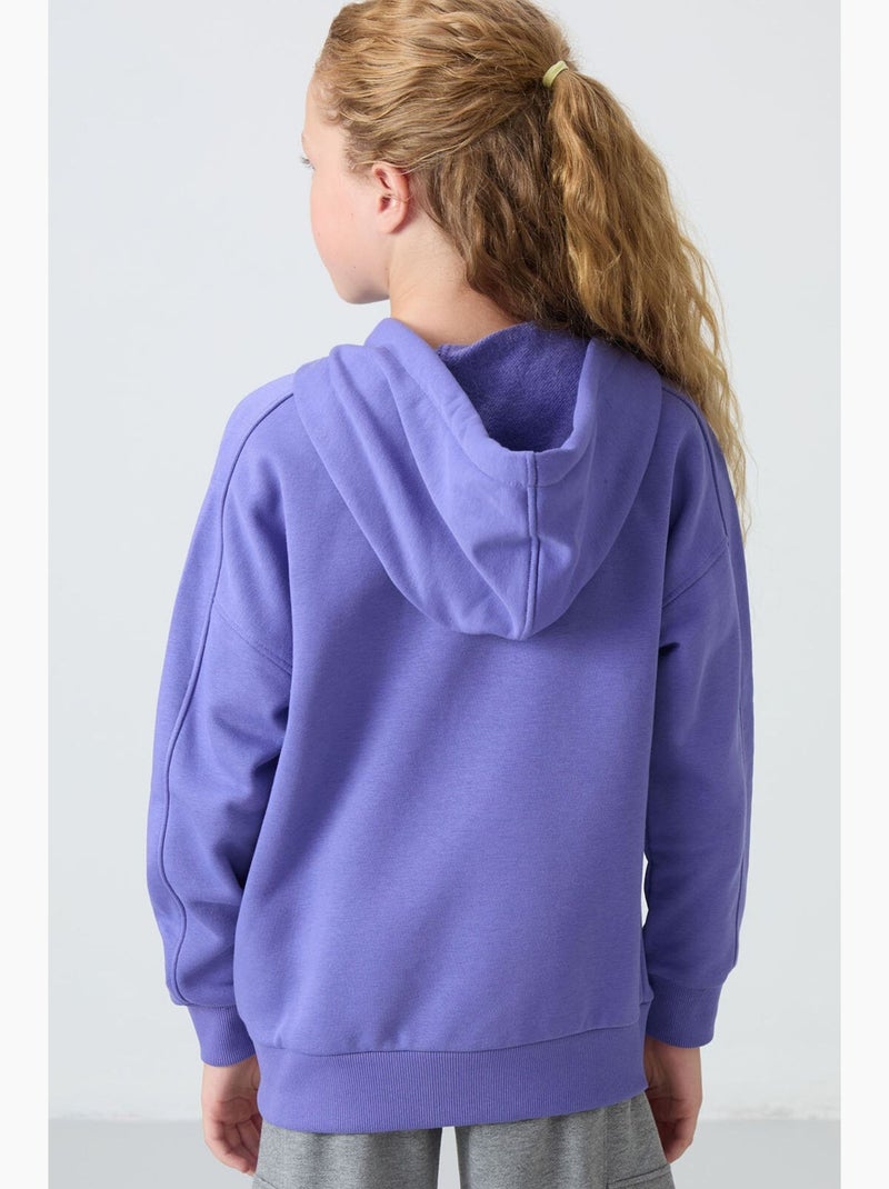 Felpa in cotone e poliestere tommy Blu lavanda - Kiabi