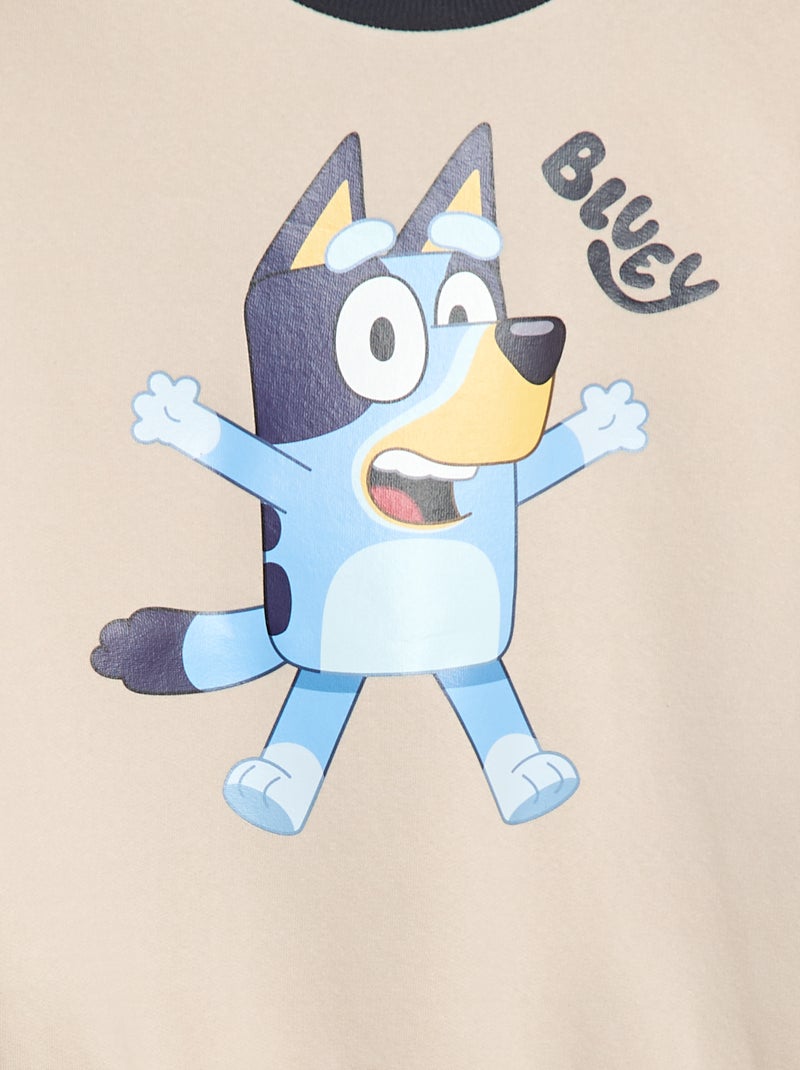 Felpa in felpa garzata 'Bluey' Beige - Kiabi