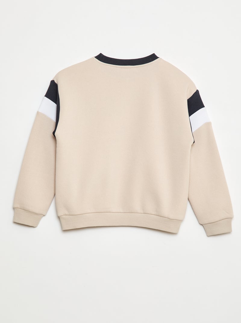 Felpa in felpa garzata 'Bluey' Beige - Kiabi