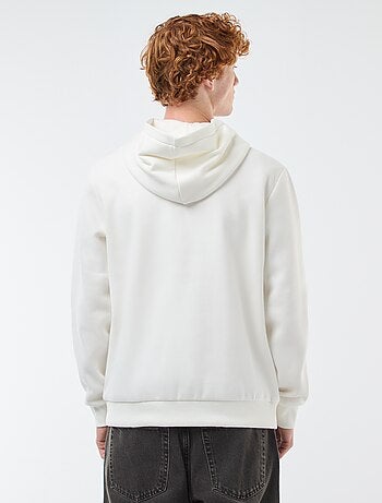 Felpa in felpa garzata con stampa