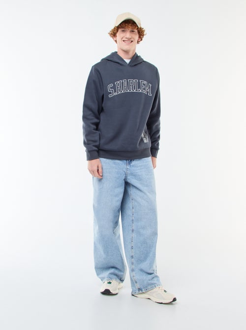 Felpa in felpa garzata con stampa - Kiabi