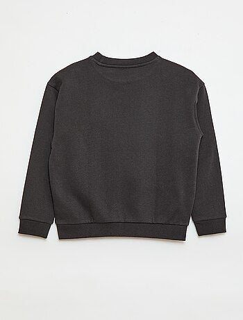 Felpa in felpa garzata con stampa 'Donkey Kong'