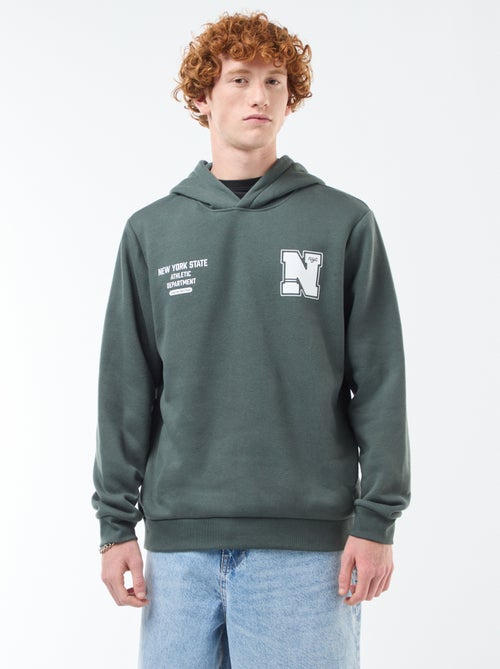 Felpa in felpa garzata con stampa - Kiabi