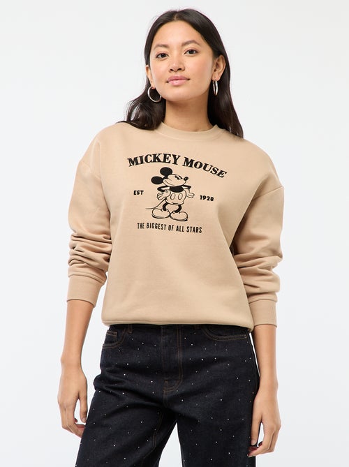 Felpa in felpa garzata con stampa 'Mickey' - Kiabi