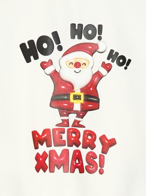 Felpa in felpa garzata con stampa 'Natale' - Kiabi