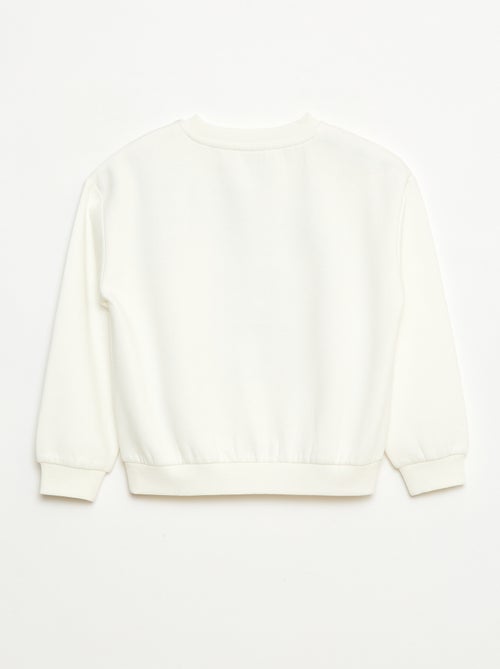 Felpa in felpa garzata con stampa 'Natale' - Kiabi