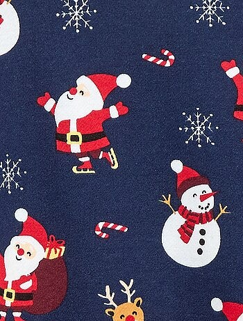 Felpa in mollettone garzato con stampa 'Natale'