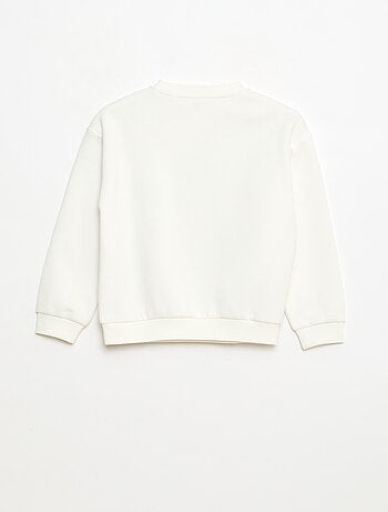 Felpa in mollettone stampata Natale