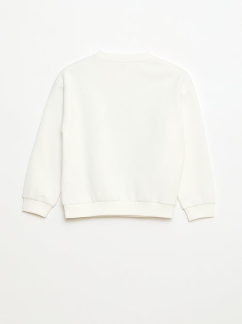 Felpa in felpa garzata con stampa natalizia - Kiabi