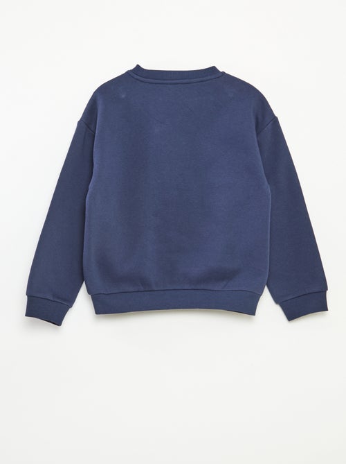 Felpa in felpa garzata con stampa natalizia - Kiabi