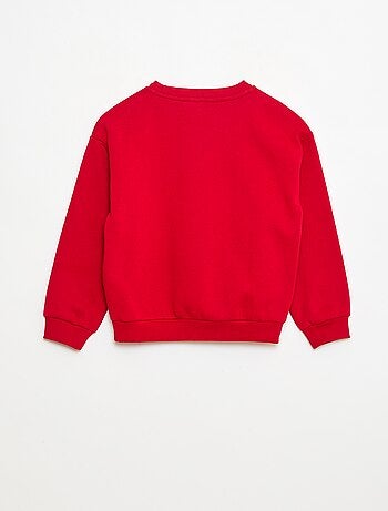 Felpa in mollettone stampata Natale