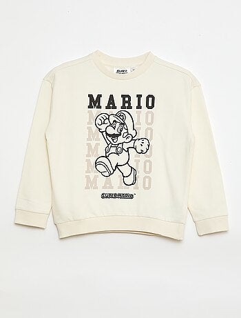 Felpa in felpa garzata con stampa 'Donkey Kong'