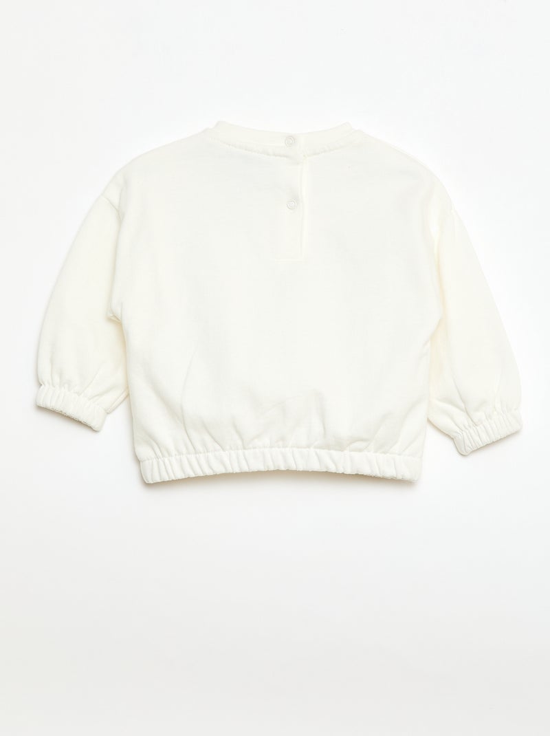Felpa in felpa garzata 'Miffy' Bianco - Kiabi