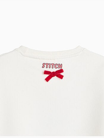 Felpa in felpa garzata « stitch » © disney, mo fashion