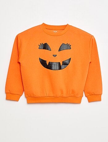 Felpa in felpa stampata 'Halloween'
