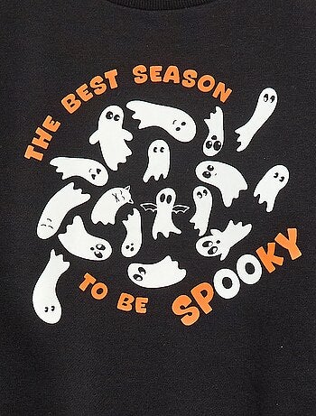 Felpa in felpa stampata 'Halloween'