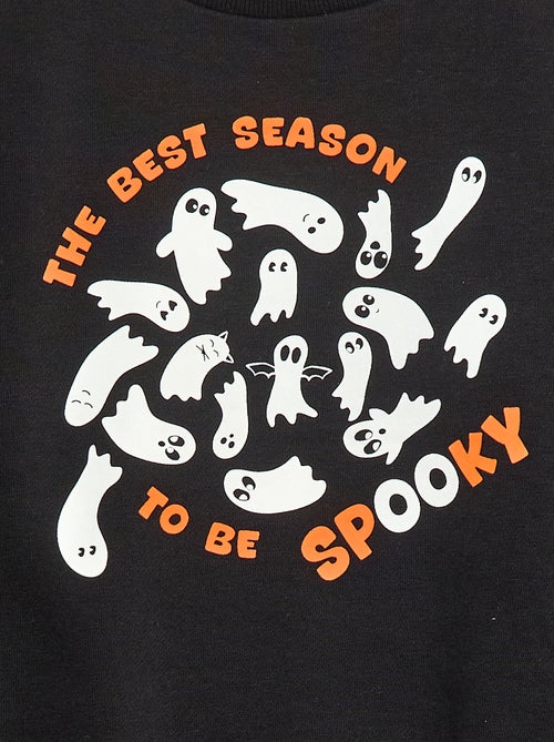 Felpa in felpa stampata 'Halloween' - Kiabi