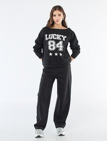 Felpa in felpa stile sportivo