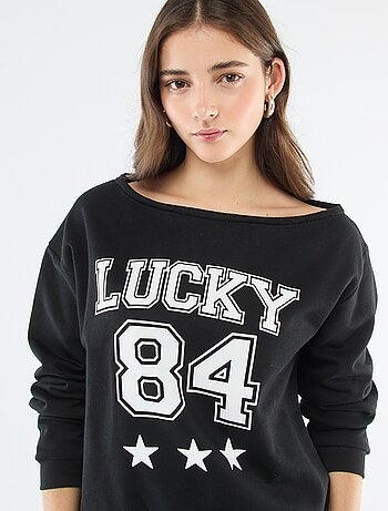 Felpa in felpa stile sportivo